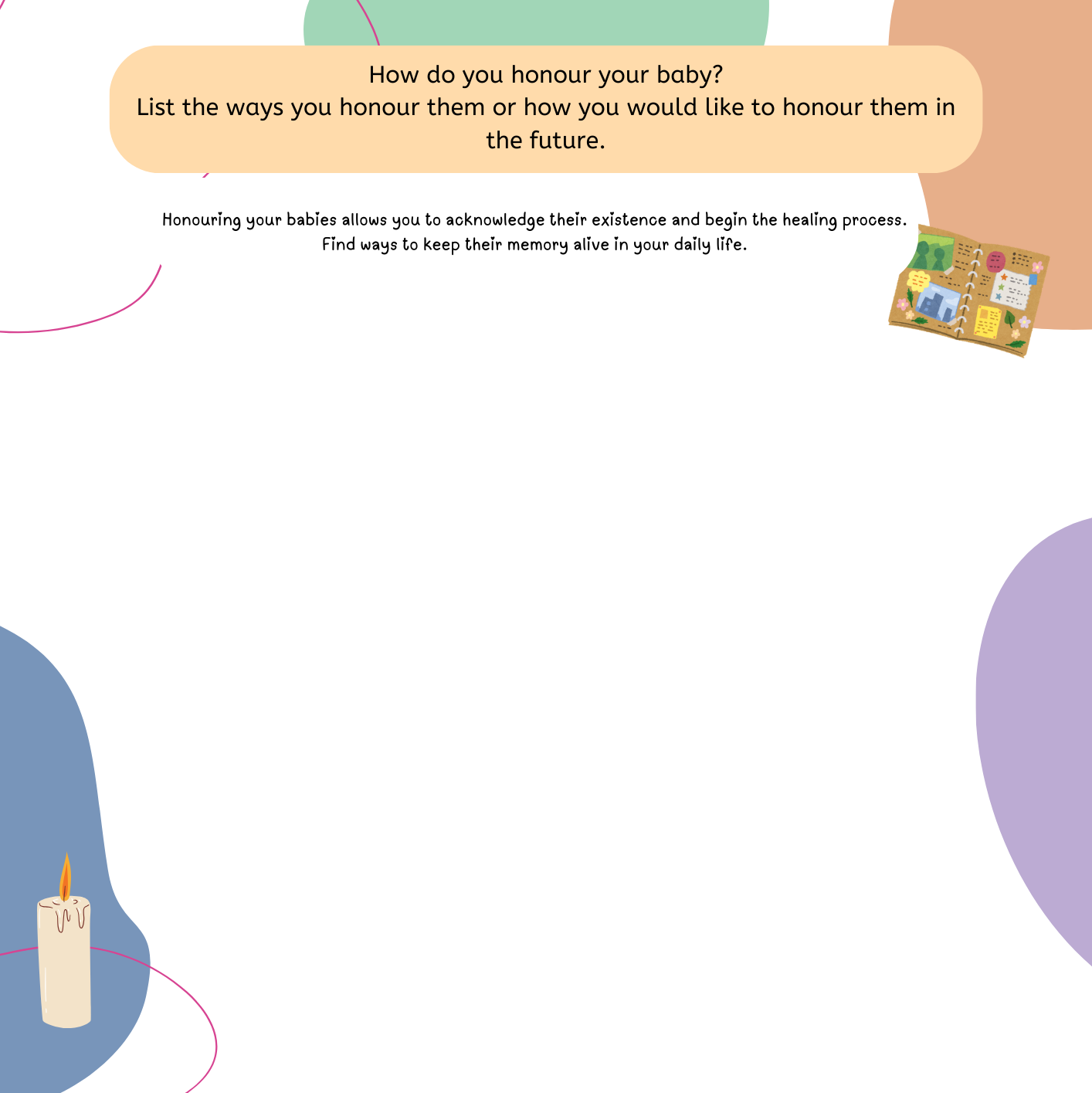 Healing Pages - A Pregnancy Loss Journal